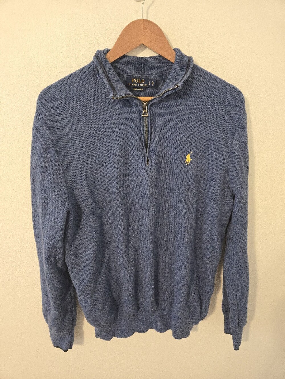 Polo Ralph Lauren Mock Sweater Mens Large Pima